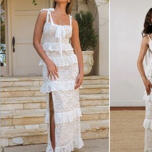 Show Me Your Mumu Monique Tie Maxi Dress